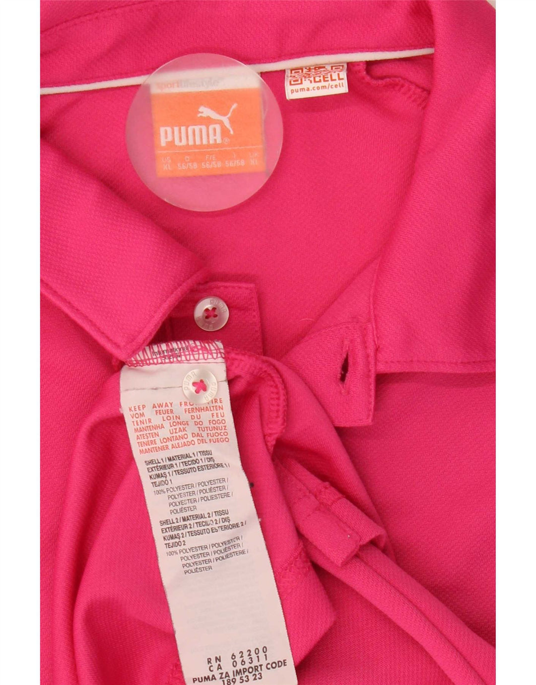 Puma muška polo majica XL ružičasti poliester