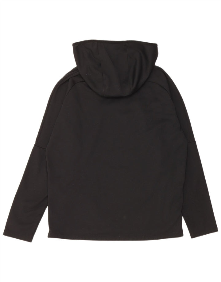 Nike Dri Fit majica s kapuljačom Srednji crni poliester