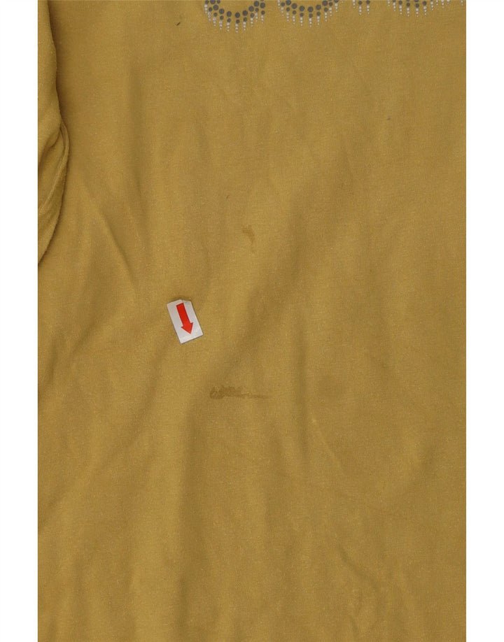 COLUMBIA Ženska majica dugih rukava s grafikama UK 14 Veliki žuti pamuk