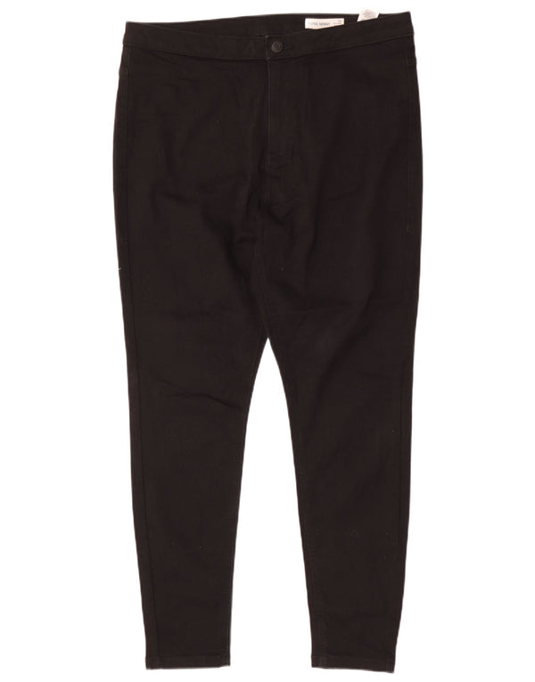 Marks & Spencer ženske ležerne hlače visokog struka UK 18 XL W34 L28 crne