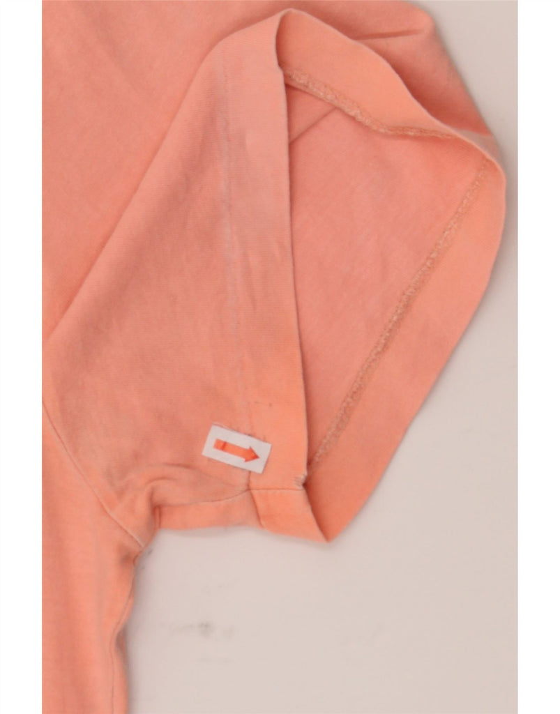 RALPH LAUREN Mens Slim Fit T-Shirt Top Large Orange Cotton Vintage Ralph Lauren and Second-Hand Ralph Lauren from Messina Hembry 