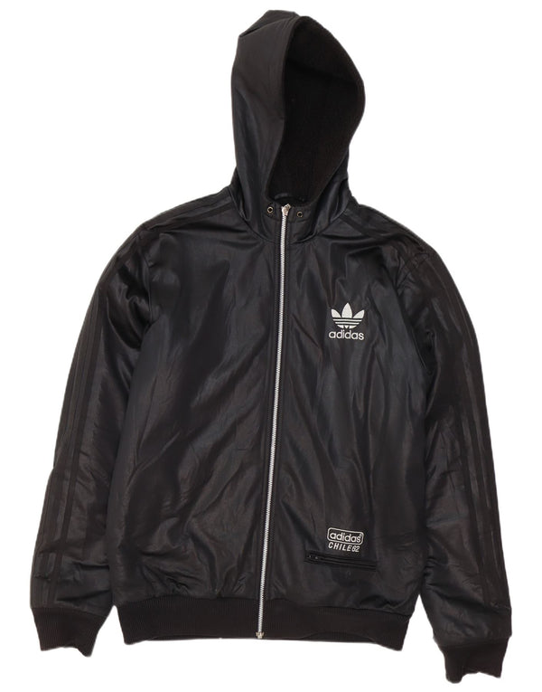 ADIDAS muška bomber jakna s kapuljačom Chile 62 UK 38 srednji crni poliester