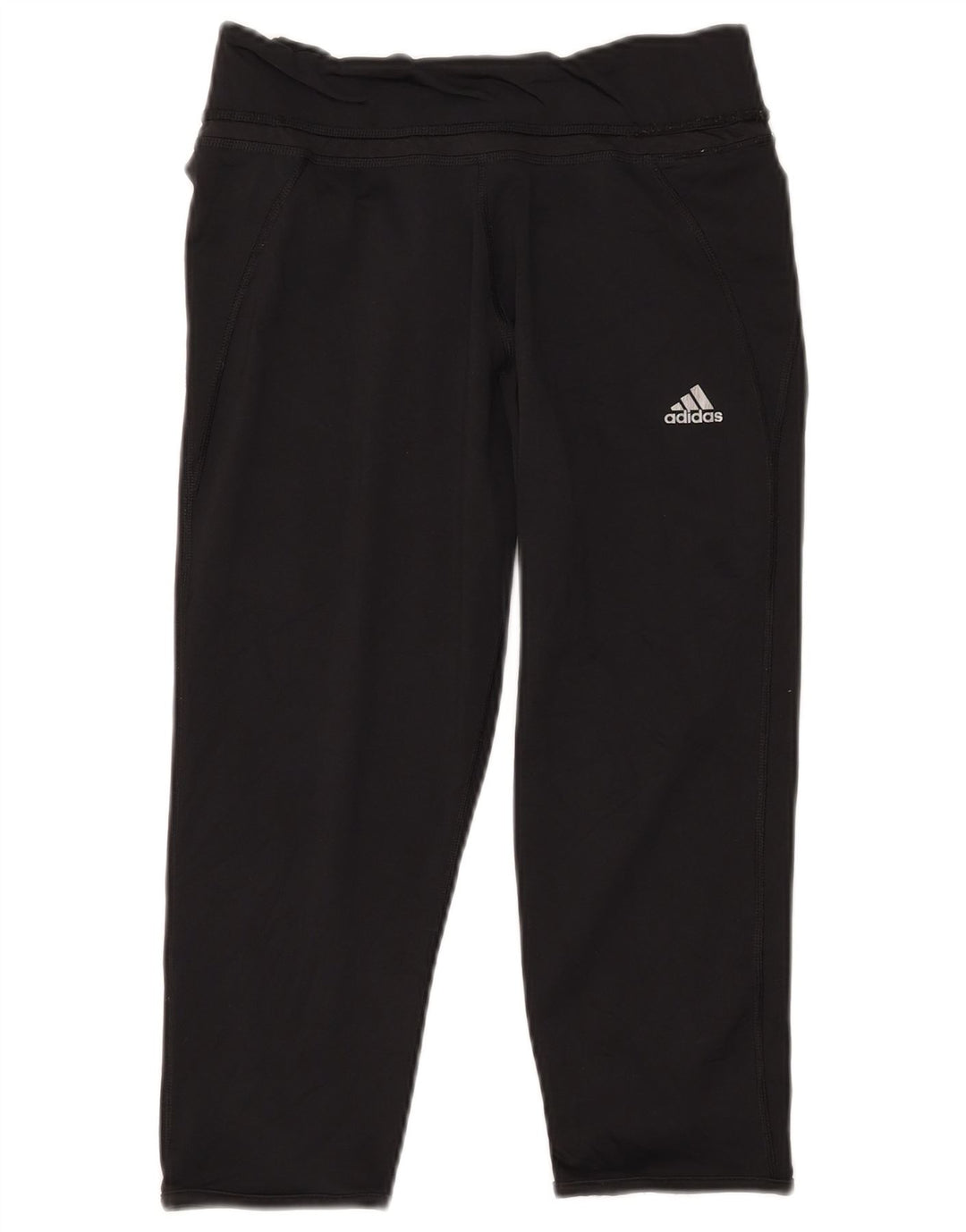 Adidas ženske Climalite Capri tajice UK 12/14 Srednje crni poliester