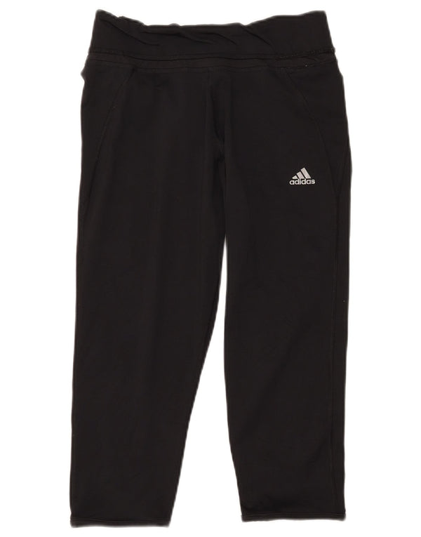 Adidas ženske Climalite Capri tajice UK 12/14 Srednje crni poliester