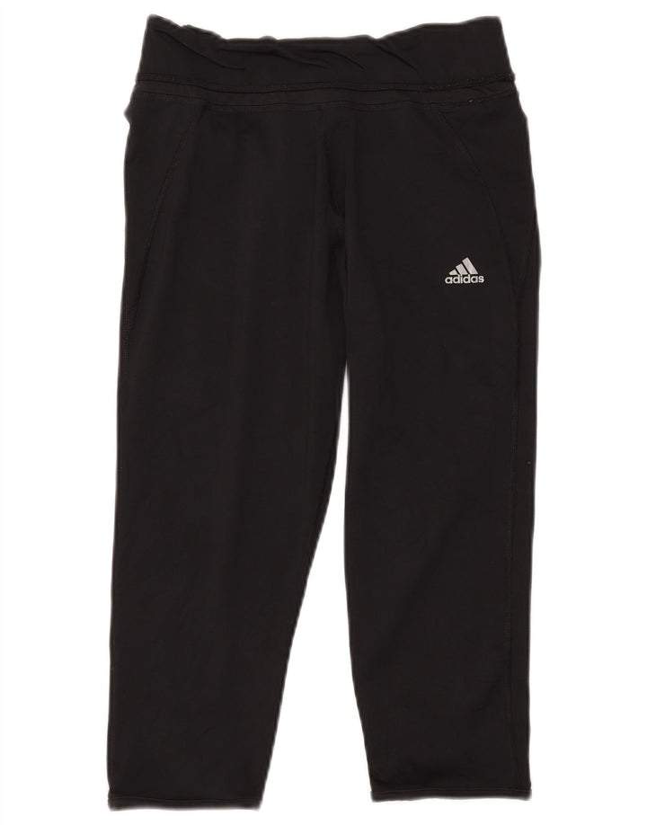 Adidas ženske Climalite Capri tajice UK 12/14 Srednje crni poliester