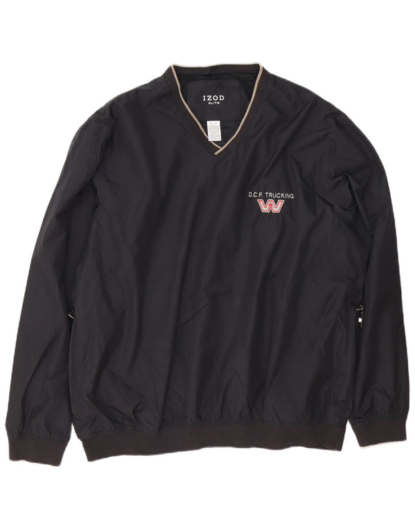 Izod muška pulover trenirka Gornja jakna XL tamnoplavi poliester