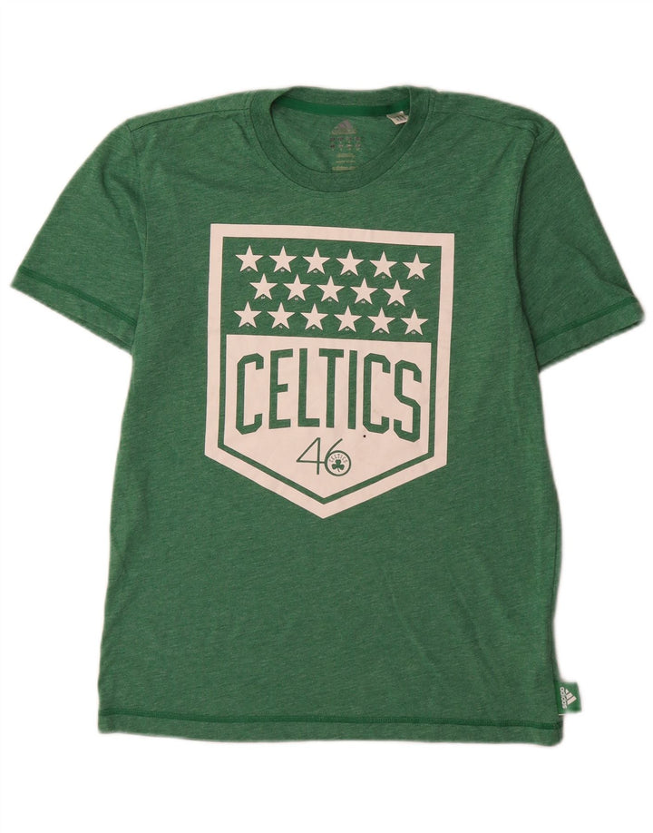 Adidas muška majica kratkih rukava Boston Celtics Graphic, mali zeleni poliester