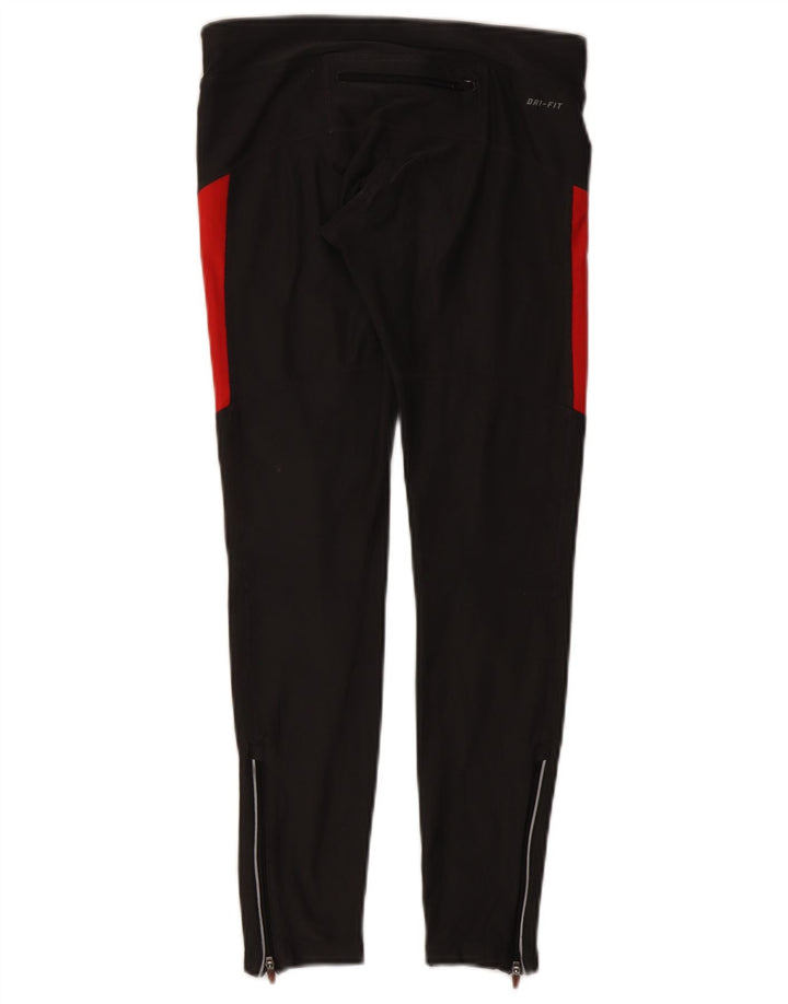 Nike Ženske Dri Fit Leggings UK 8 Male crne Colourblock Poliester