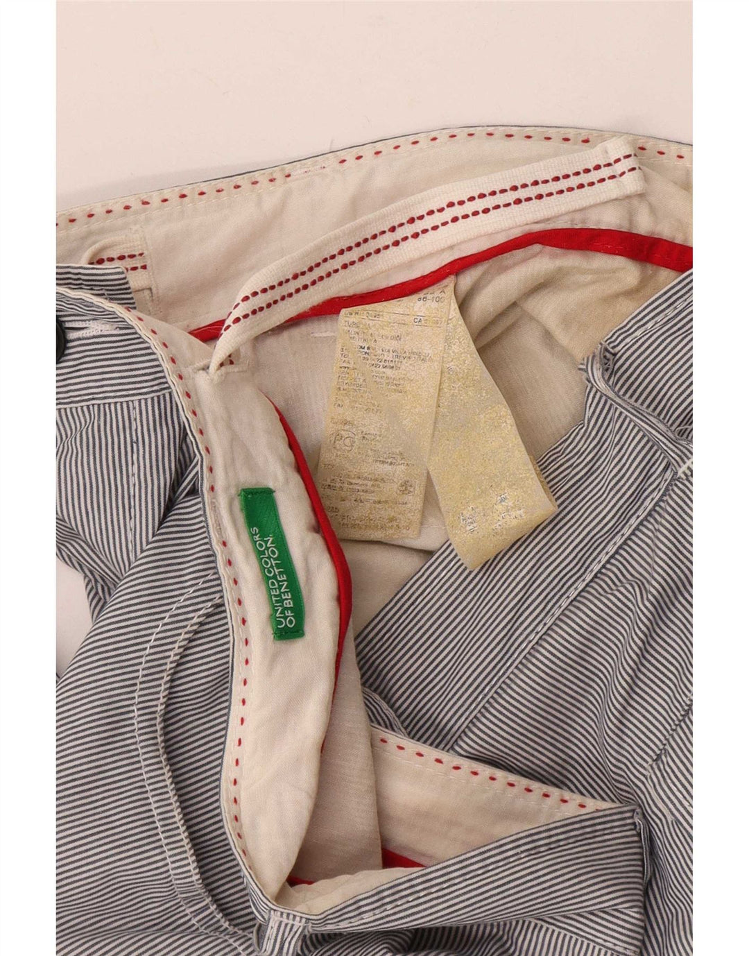 Benetton muške ležerne kratke hlače IT 48 Medium W38 na plave pruge