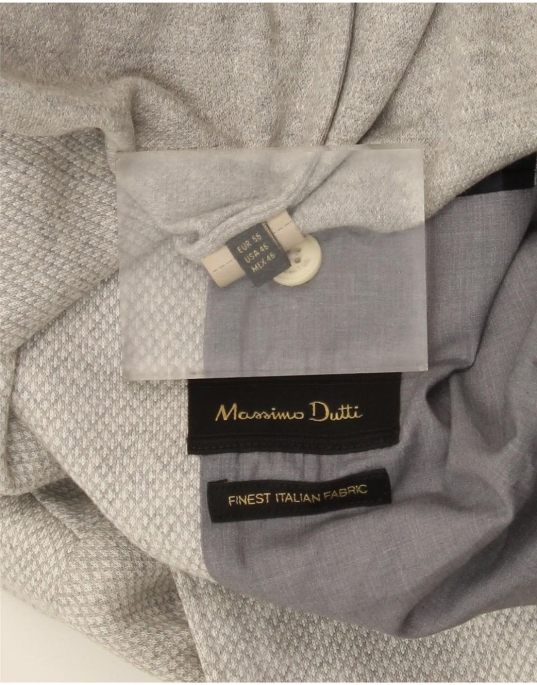Massimo Dutti muška jakna sa 2 gumba EU 56 XL Siva Argyle/Diamond