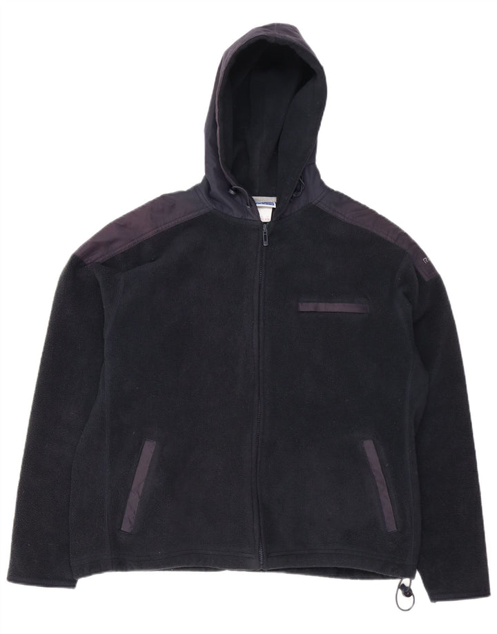REEBOK velika ženska jakna od flisa UK 16 Large Black Colourblock