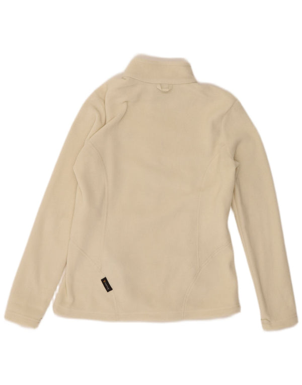 Jack Wolfskin ženska jakna od flisa s podstavom UK 8/10 mala prljavo bijela poliester