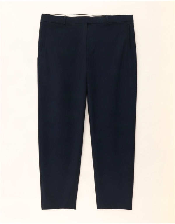 Monsoon ženske chino hlače visokog struka UK 22 3XL W44 L28 tamnoplave