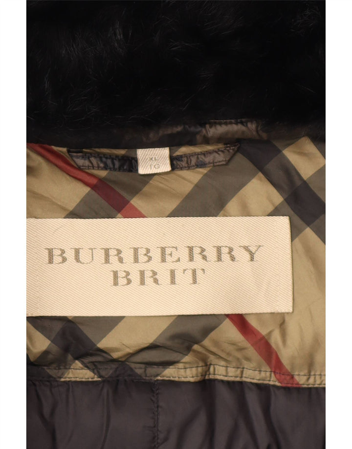 Burberry ženski podstavljeni kaput s uzorkom UK 18 XL smeđi kamuflažni dizajner
