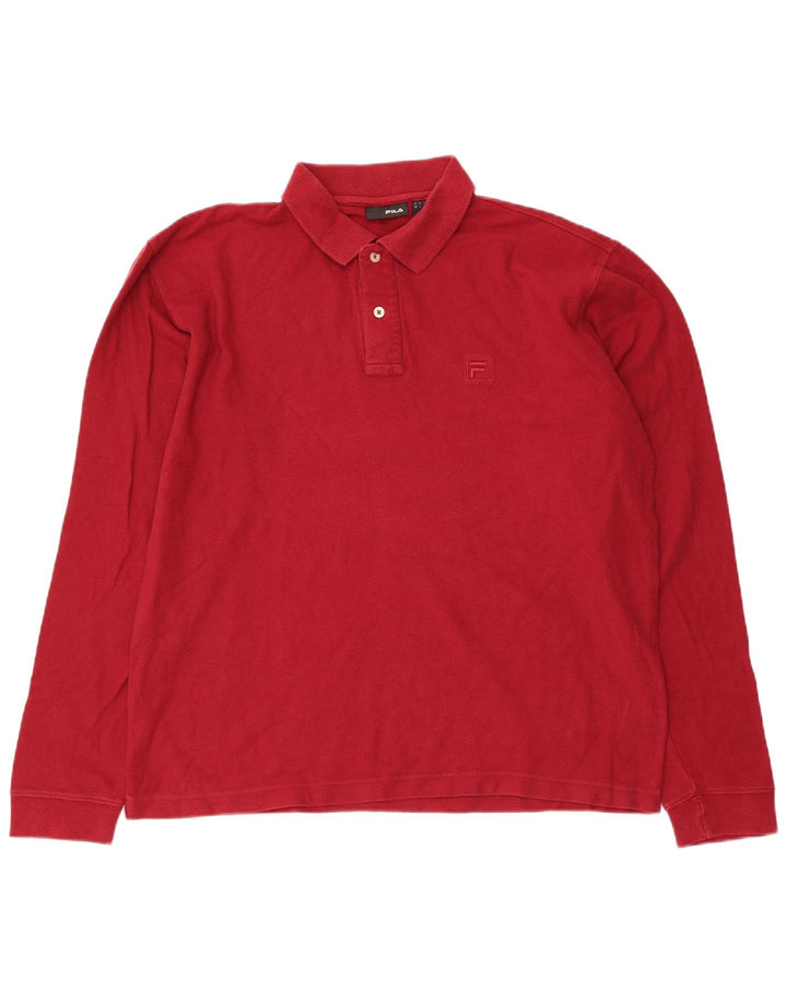 Fila muška polo majica dugih rukava velika crvena