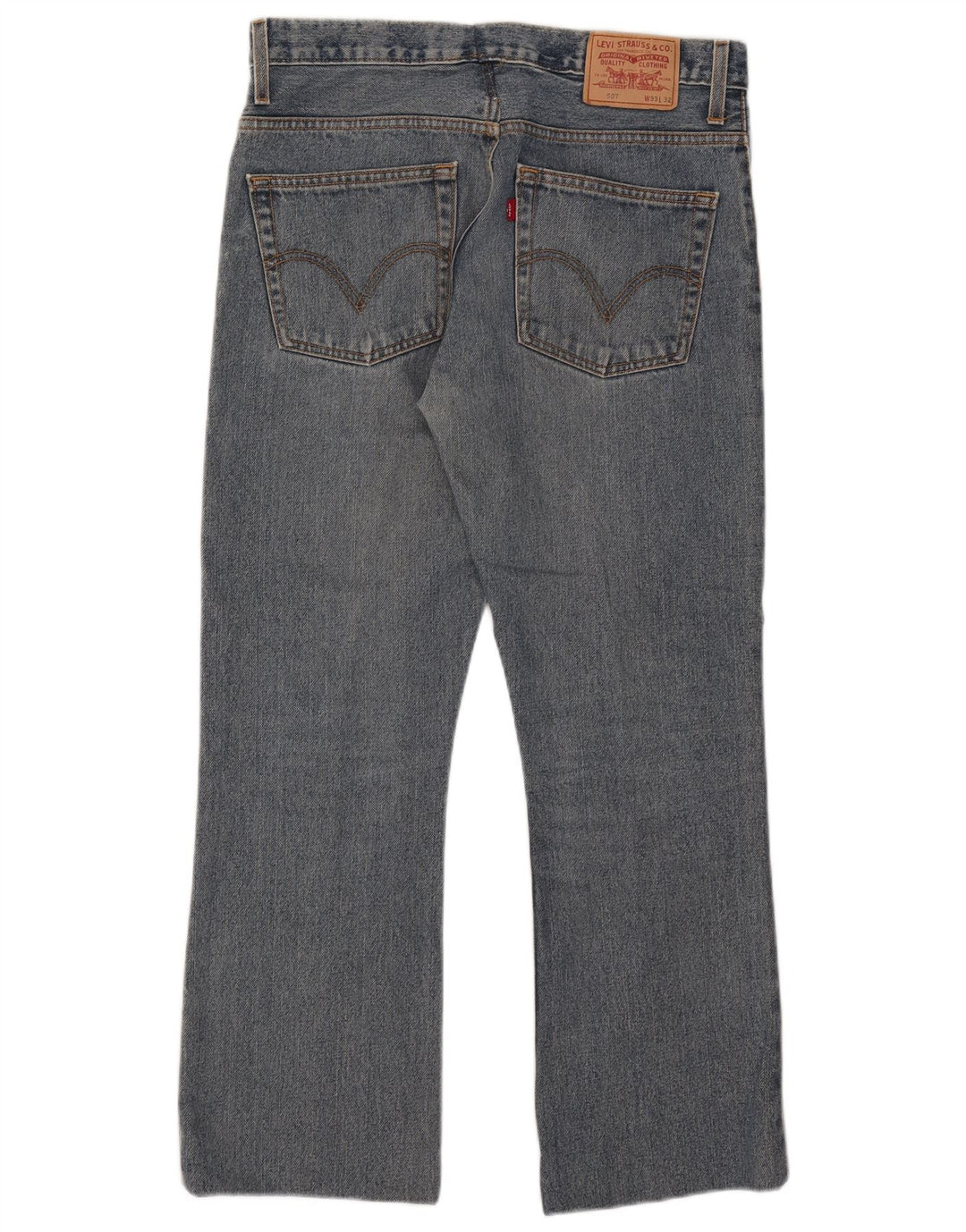 Levi's ženske 507 Bootcut traperice W33 L28 plavi pamuk