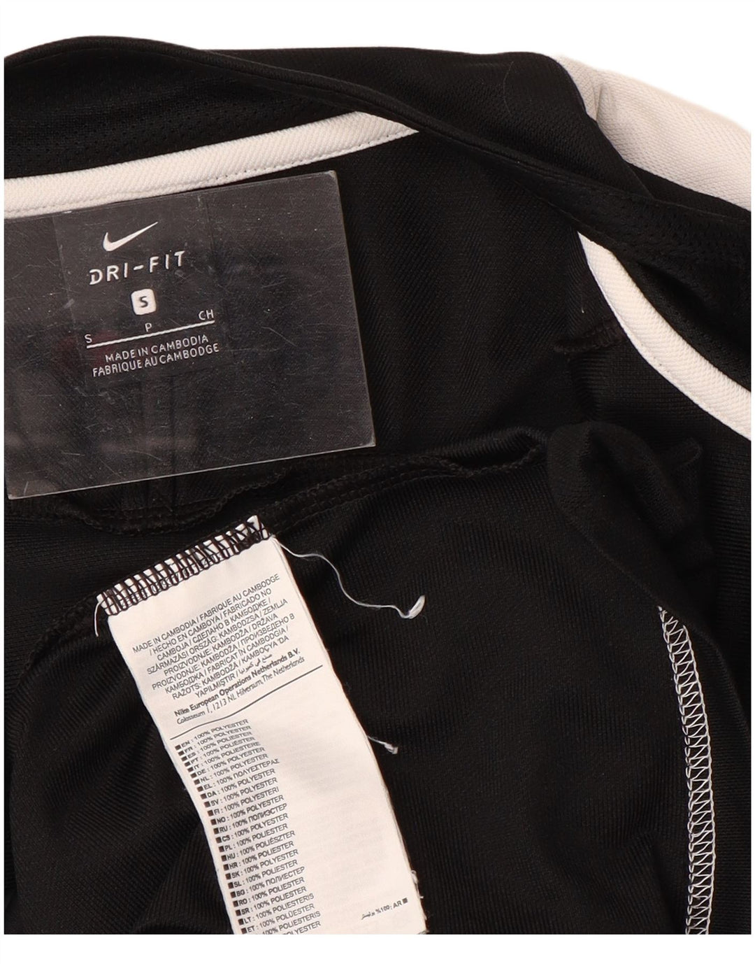 Nike Muška trenirka Gornja jakna Mala crna poliesterska sportska kolekcija