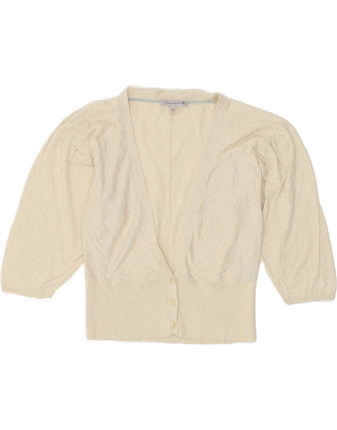 FAT FACE Girls Cardigan Sweater 15-16 Years Beige Cotton | Vintage Fat Face | Thrift | Second-Hand Fat Face | Used Clothing | Messina Hembry 