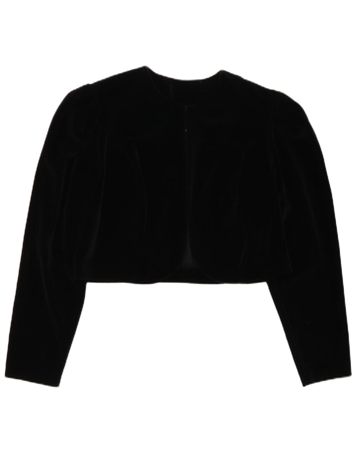 CHOU CHOU Ženski Bolero Top UK 14 Veliki crni
