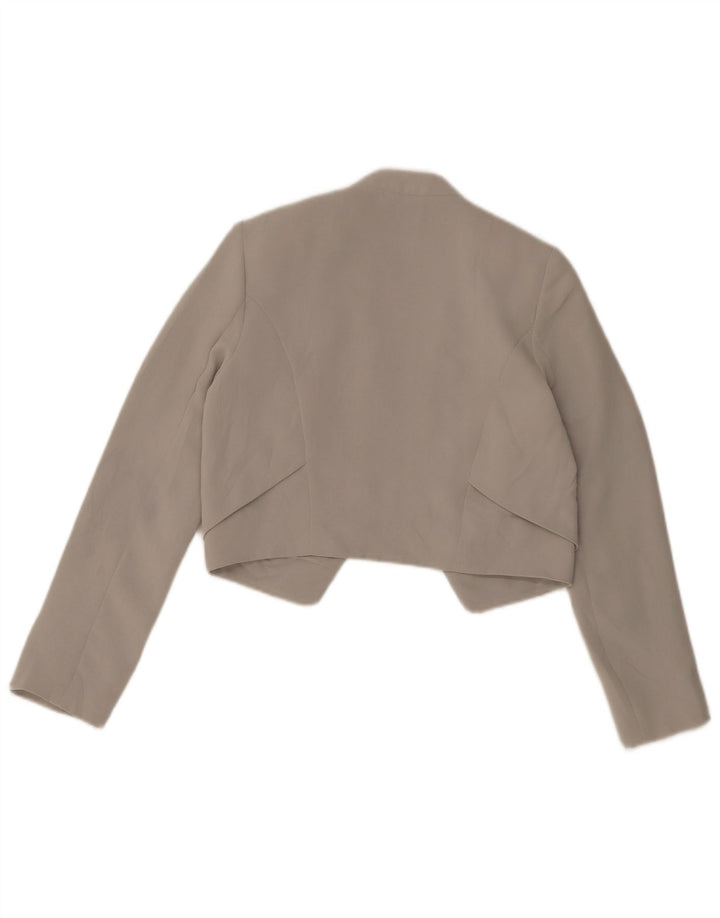 Topshop ženska bolero jakna UK 8 mali sivi poliester