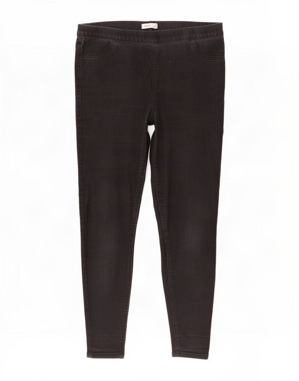 Marks & Spencer ženske jegging traperice UK 16 velike W34 L29 crni pamuk