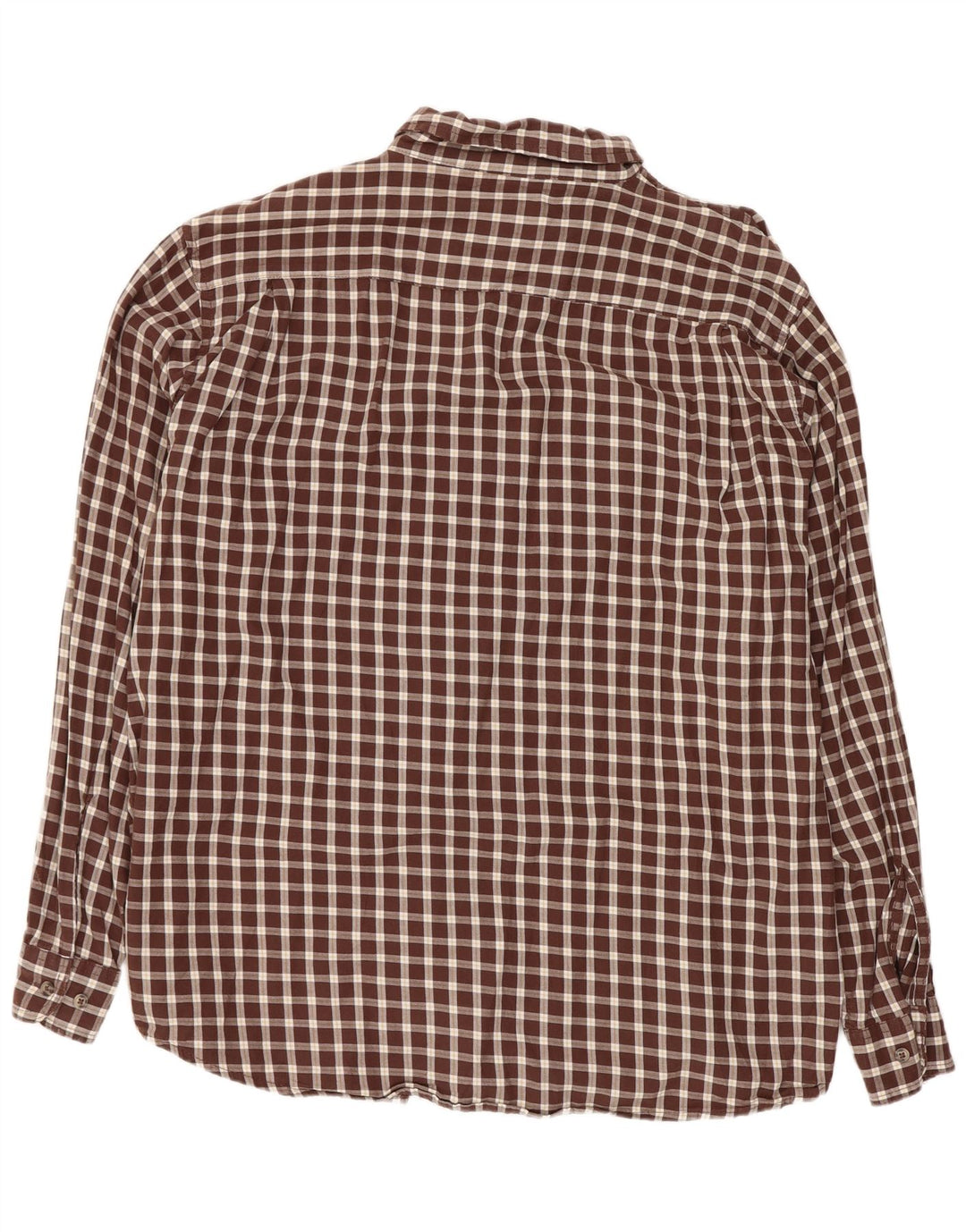 Wrangler muška flanelska košulja XL, smeđi karirani pamuk
