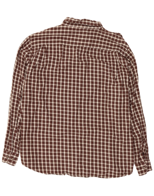 Wrangler muška flanelska košulja XL, smeđi karirani pamuk