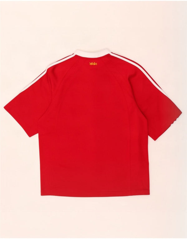 Muška majica kratkih rukava Adidas Zurich Graphic T-Shirt srednje crvene boje od poliestera