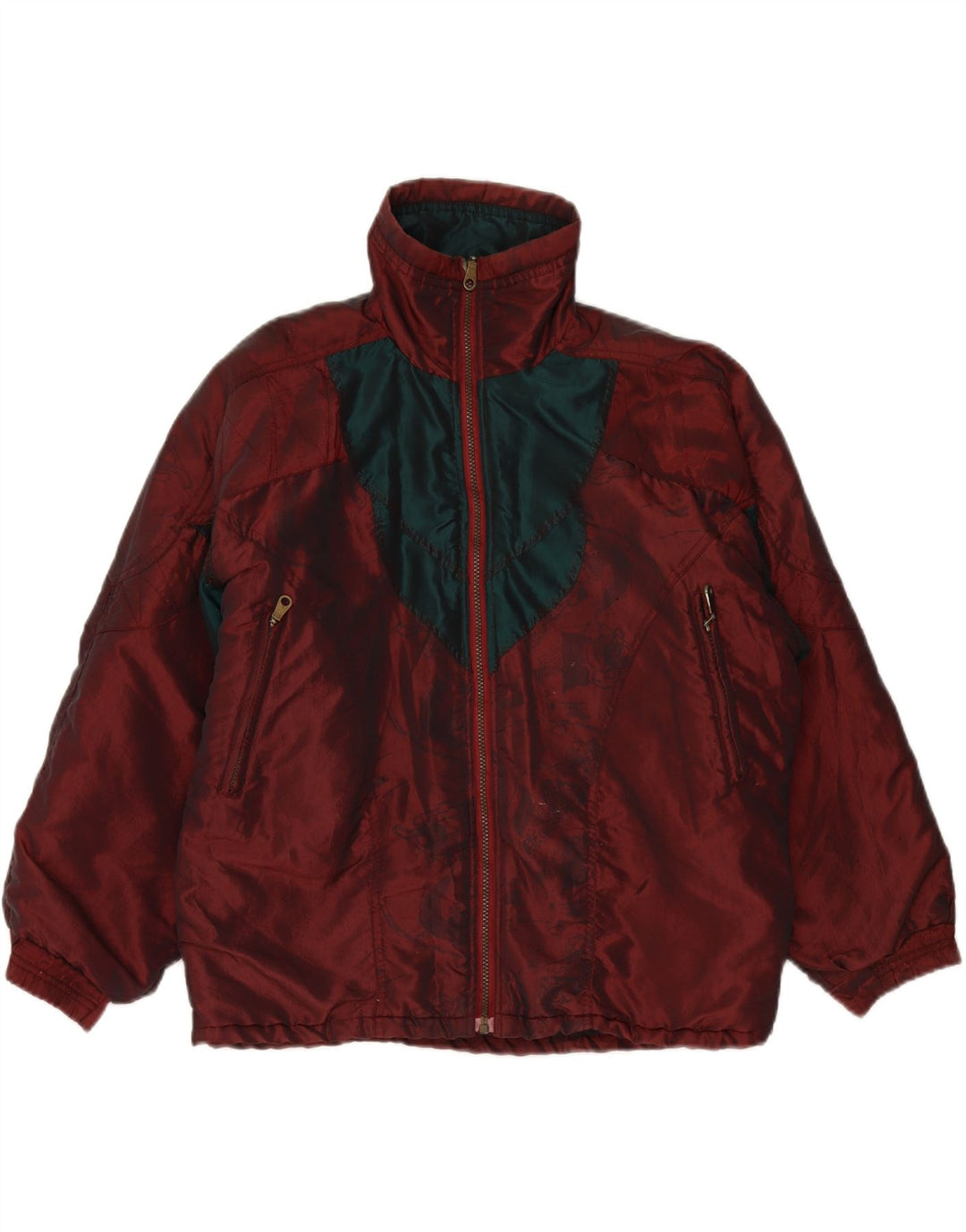 RODEO Boys Windbreaker Jacket 15-16 Years Burgundy Colourblock Vintage Rodeo and Second-Hand Rodeo from Messina Hembry 