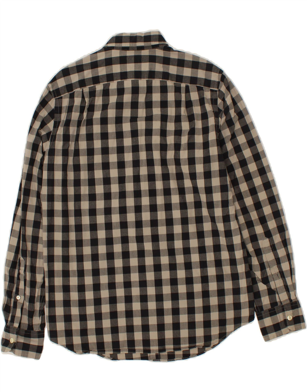 J. CREW Mens Shirt Small Grey Check Cotton Vintage J. Crew and Second-Hand J. Crew from Messina Hembry 