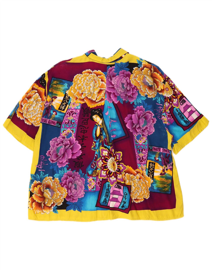 WITTY GIRL Ženska prevelika košulja bluza UK 14 srednje raznobojna cvjetna