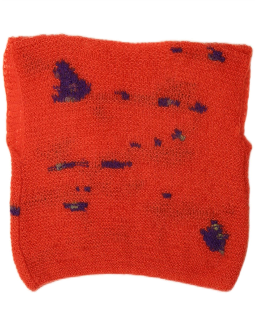 VINTAGE ženska majica bez rukava UK 1 Srednje narančasta