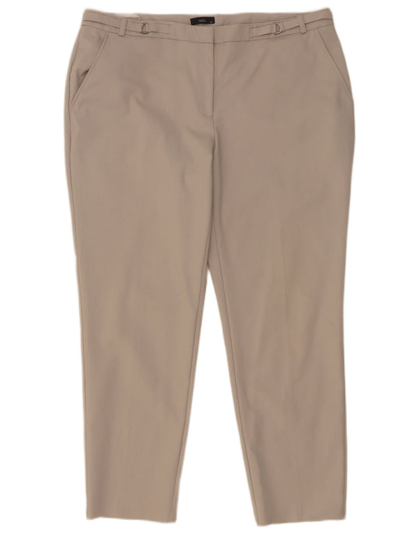 M&Co ženske uske chino hlače UK 16 Large W36 L27 Sivi pamuk