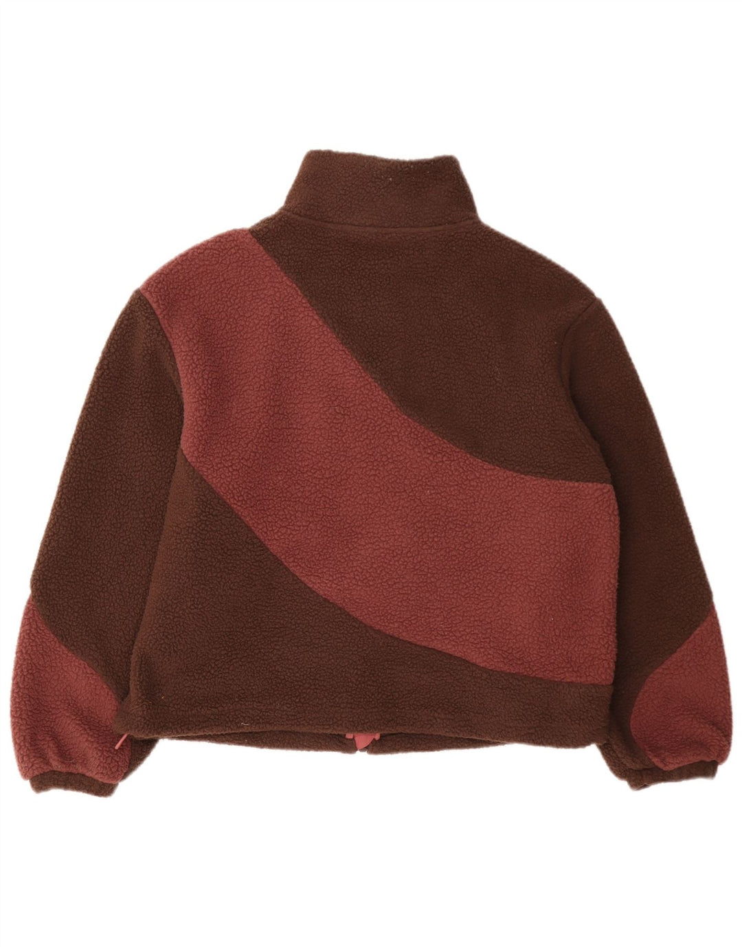 Marks & Spencer ženska prevelika jakna od flisa UK 8 Small Brown Colourblock