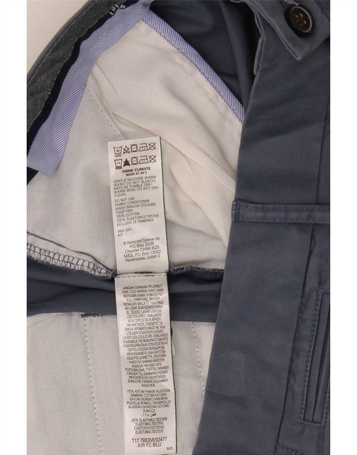 Marks & Spencer muške chino kratke hlače W38 XL plavi pamuk