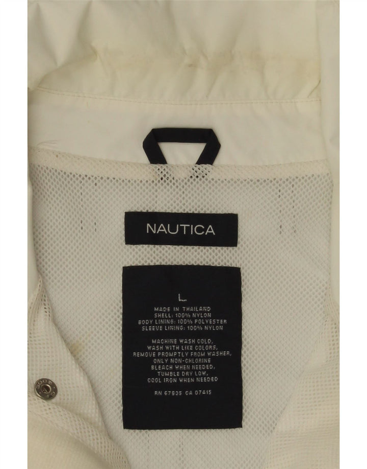 Nautica Muška kišna jakna UK 40 Large White Colourblock najlon