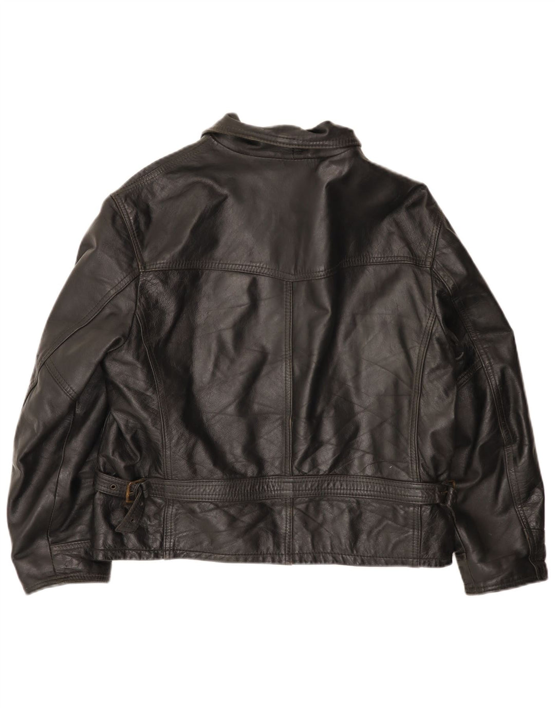 Vintage muška kožna jakna UK 42 XL crna koža