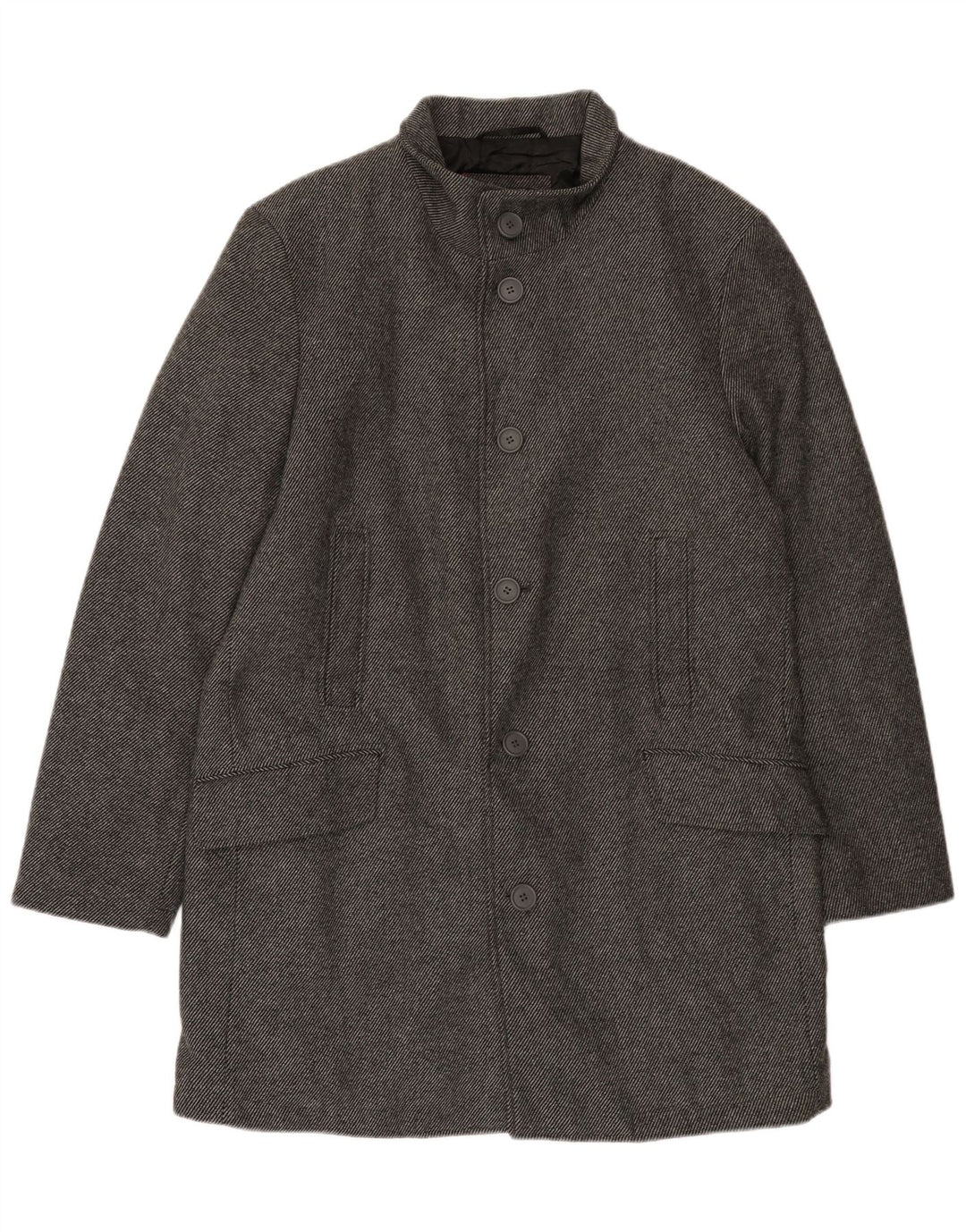 Bruno Banani muški gornji kaput UK 44 2XL vuna u sive pruge