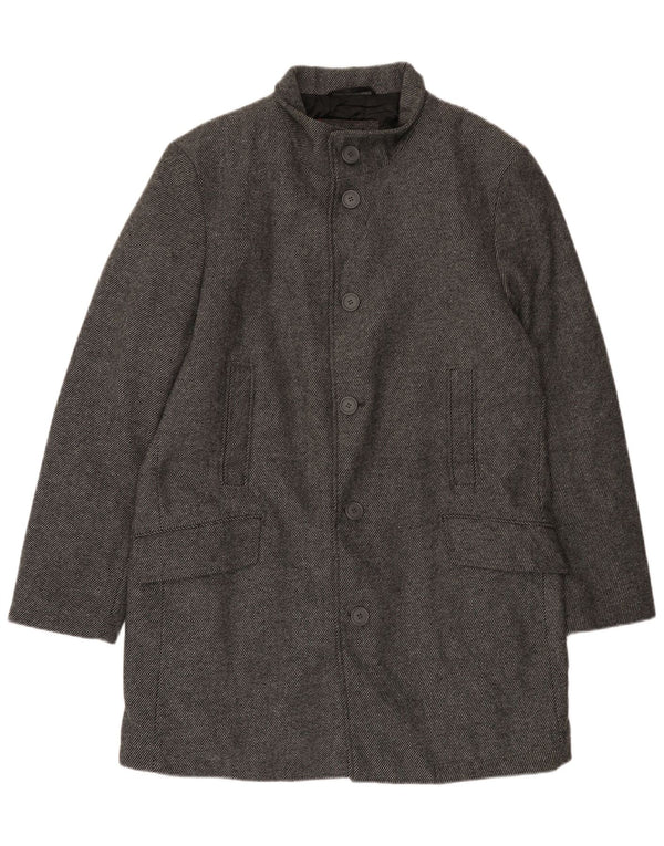 Bruno Banani muški gornji kaput UK 44 2XL vuna u sive pruge