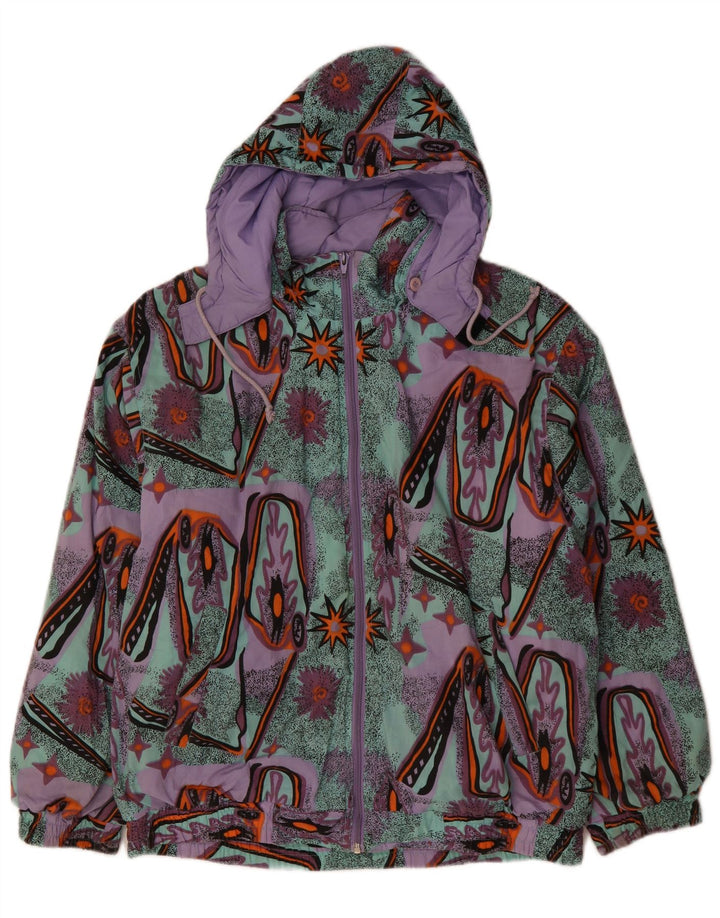 VINTAGE Muška vjetrovka s apstraktnim uzorkom UK 36 Mala višebojna