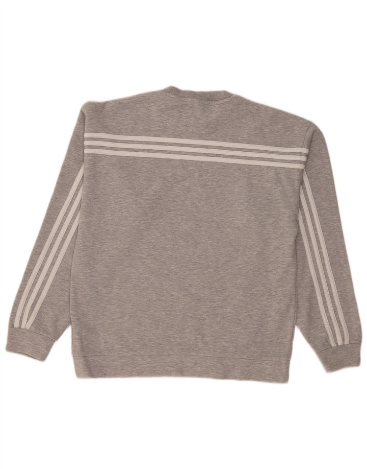 Adidas muška majica s kratkim rukavima, srednje sivi flekasti pamuk