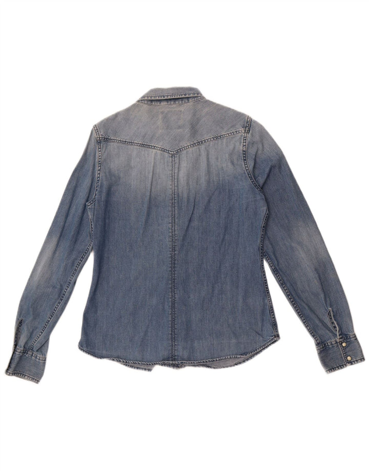 American Eagle Outfitters ženska traper košulja UK 14 srednje plava