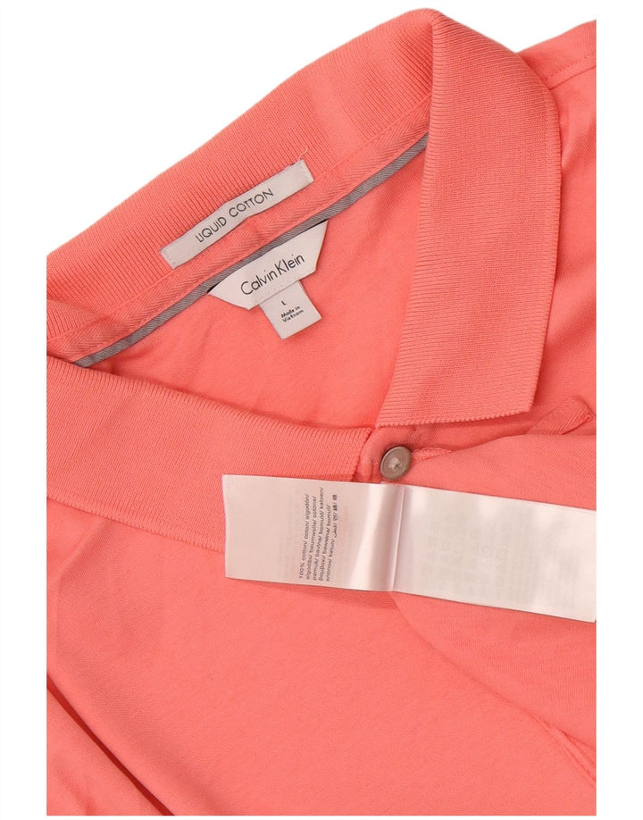 Calvin Klein muška polo majica velika ružičasta pamuk