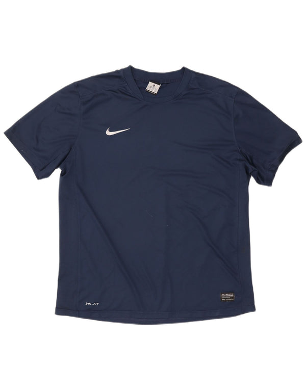 Nike Dri Fit majica XL tamnoplavi poliester