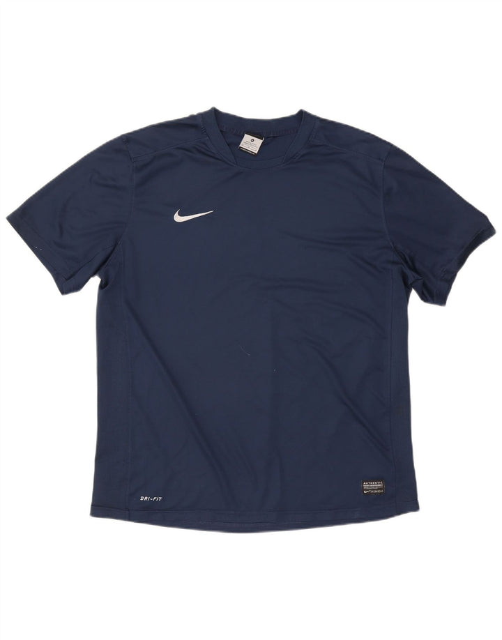 Nike Dri Fit majica XL tamnoplavi poliester