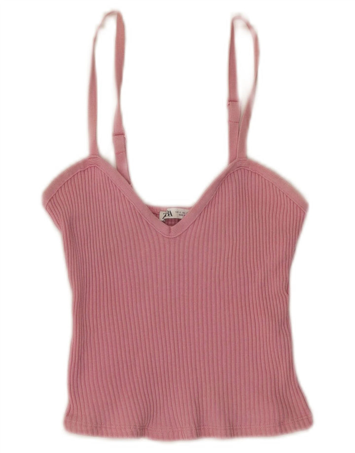 Zara ženski kratki Cami Top UK 8 Small Pink