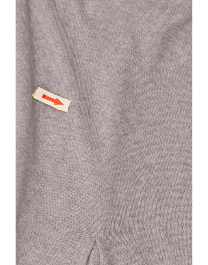 MONSOON ženski džemper slobodnog kroja s veznim izrezom UK 14 Srednje ljubičasta vunena