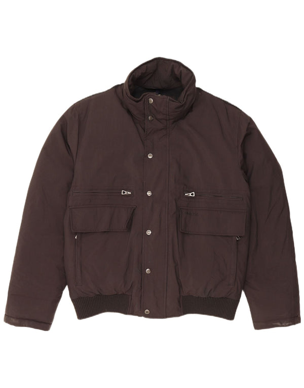 GEOX muška podstavljena jakna UK 40 veliki crni poliamid