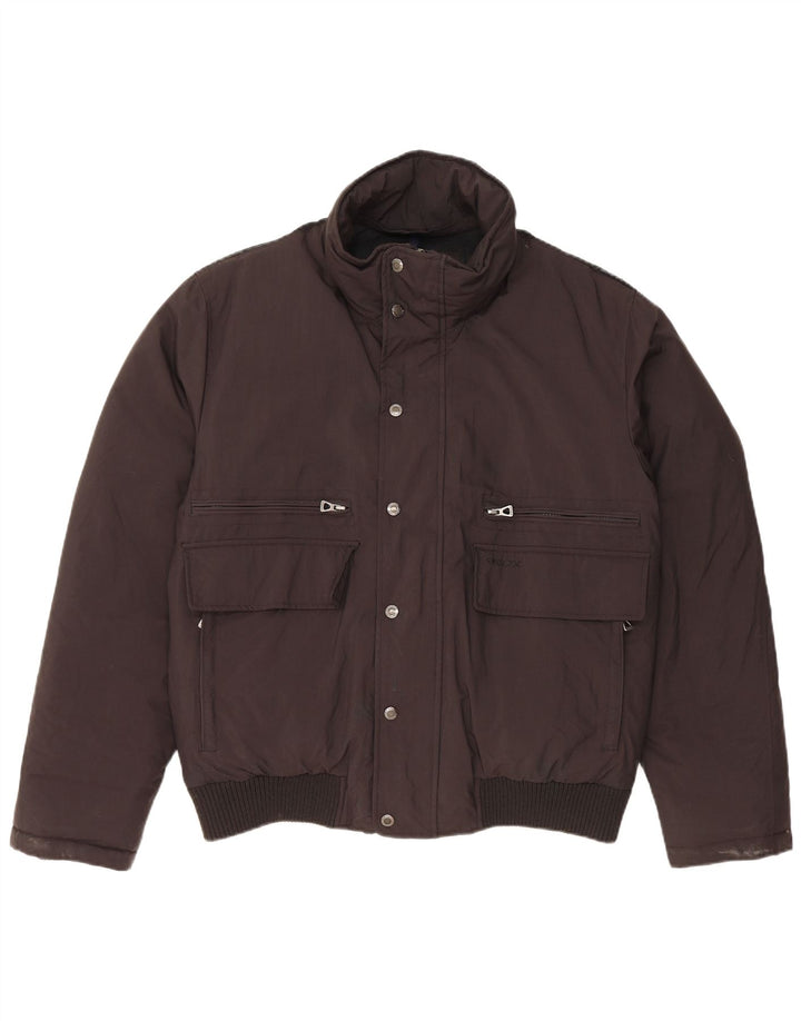 GEOX muška podstavljena jakna UK 40 veliki crni poliamid