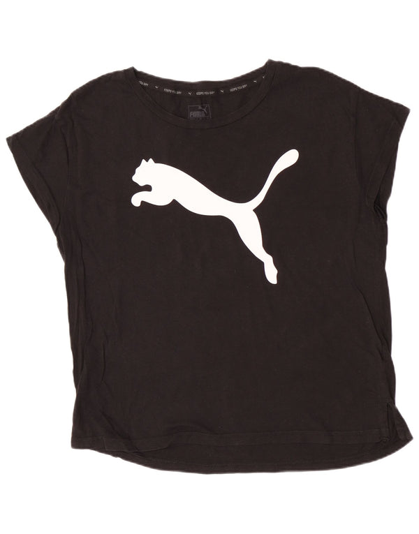Puma ženska majica kratkih rukava s grafičkim motivima UK 12 srednje crna